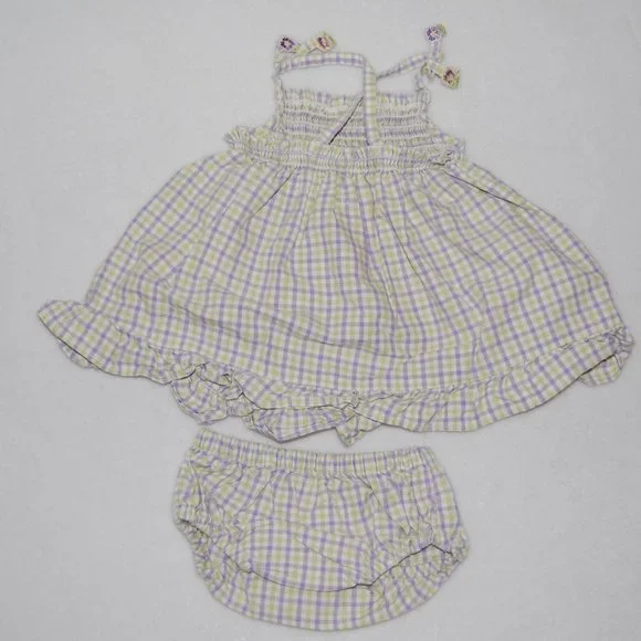 Gymboree Infants, Girls Size 0-3M, Dress & Shorts Set, 100% Cotton - Picture 2 of 9